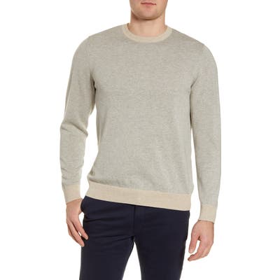 Vineyard Vines Regular Fit Stripe Crewneck Sweater, Beige