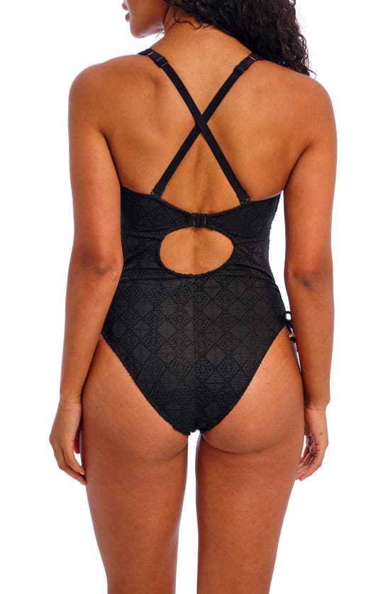 Shop Freya Nomad Nights Underwire One-piece Swimsuit In Black