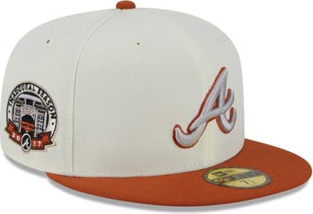 New Era Men's New Era Cream/Orange Atlanta Braves 59FIFTY Fitted Hat