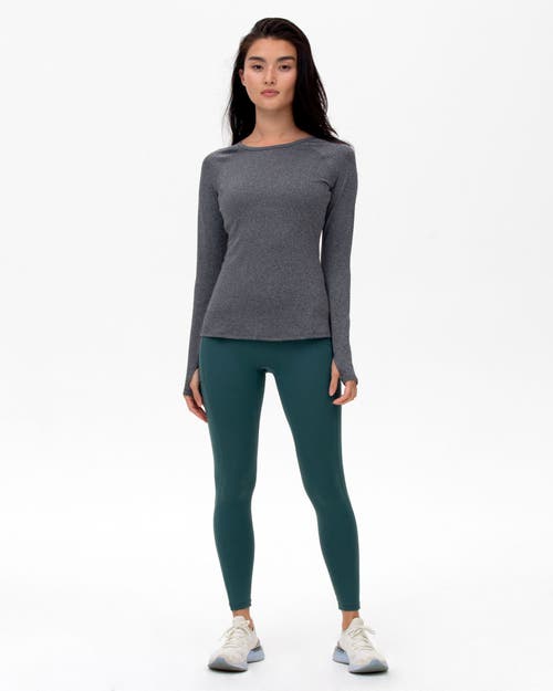 Shop Rebody Active Citizen Compression Long Sleeve Top In Heather Grey