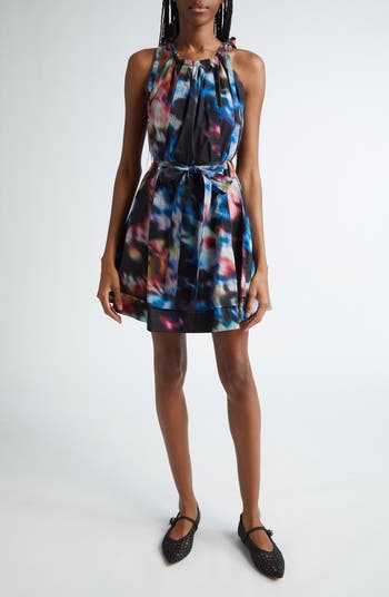 Ulla Johnson Brienne Print Belted Minidress Nordstrom