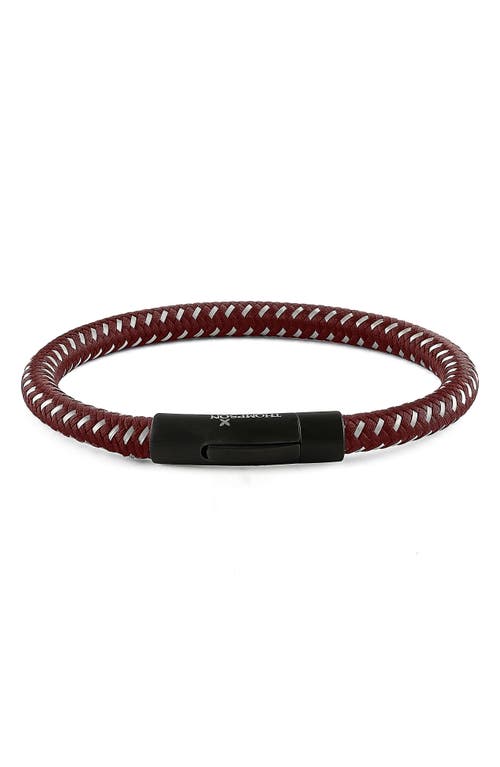 Tateossian Thompson Braided Bracelet In Red