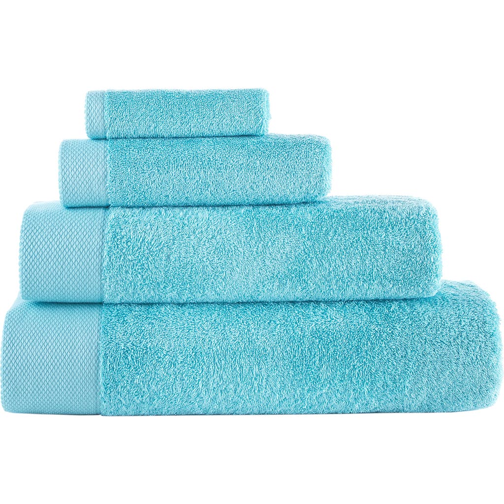 Brooks Brothers 6-piece Solid Signature Cotton Towel Set In Blue