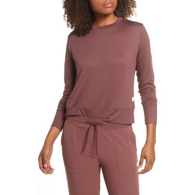 Vuori Daydream Long Sleeve Performance Tee, Purple