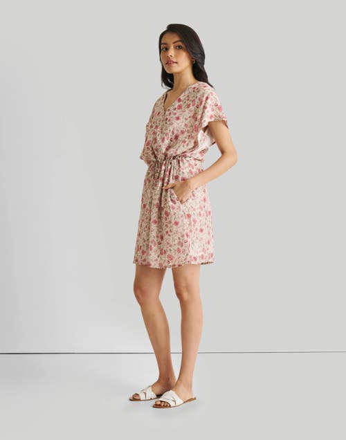Reistor Relaxed Drawstring Dress In Petal Fusion
