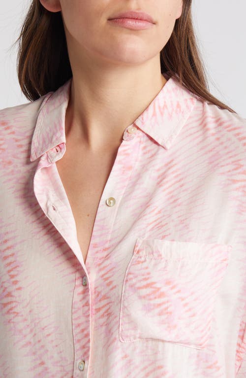 Shop Rails Josephine Button-up Shirt In Rose Reef