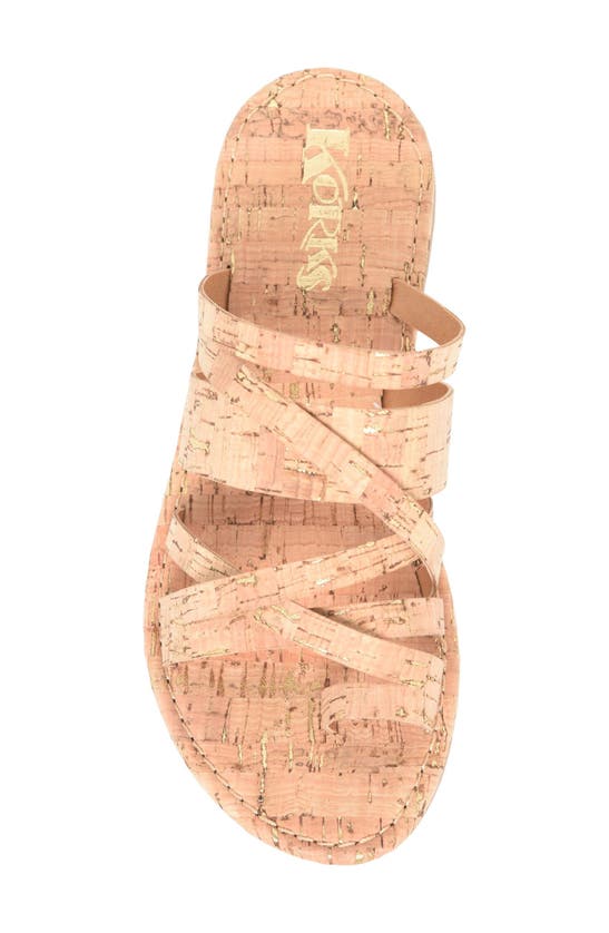 Korks Clemmons Strappy Sandal In Natural Cork