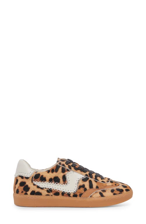 Shop Dolce Vita Notice Stitch Genuine Calf Hair Sneaker In Dark Leopard Calf Hair