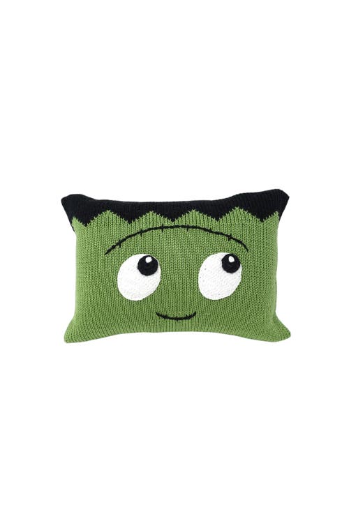 Melange Collection Halloween Monster Mini Pillow in Green 