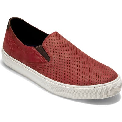 Cole Haan Grandpro Deck Slip-On- Burgundy