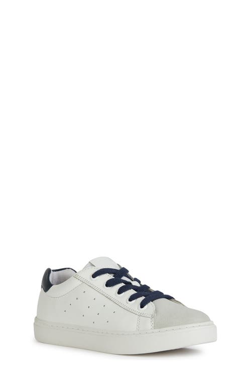 Geox Kids' Nashik Sneaker White/Navy at Nordstrom,