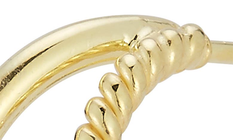 Glaze Jewelry 14k Gold Vermeil Double Band Hoop Earrings In Gold