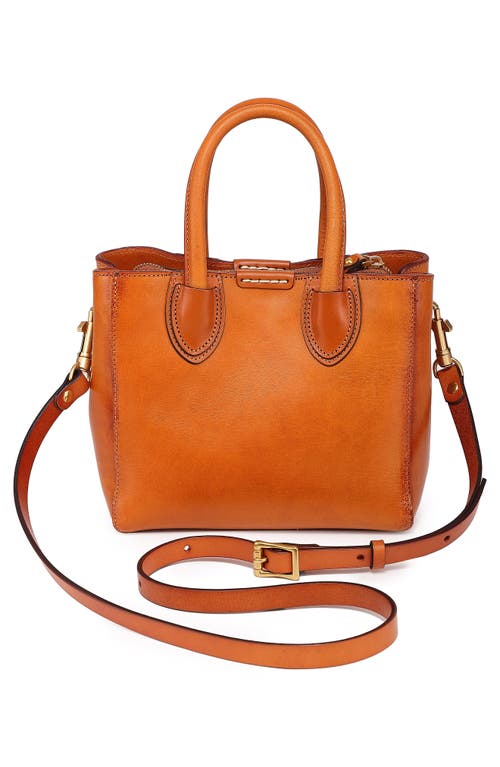 Old Trend Dahlia Mini Tote Bag In Cognac