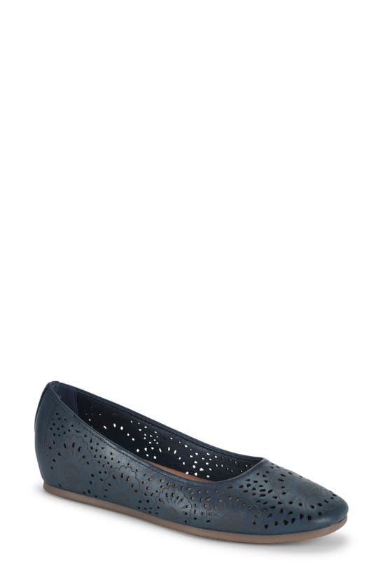 Baretraps Chika Flat In Navy Blue