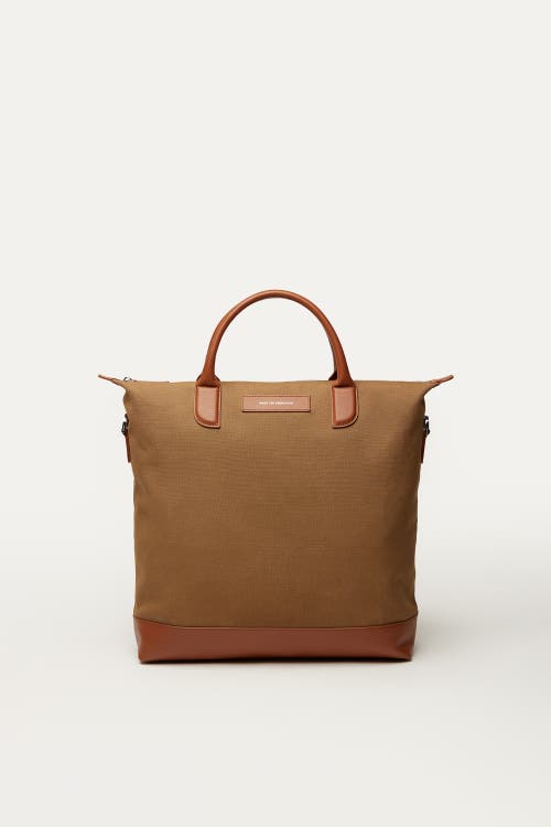 Want Les Essentiels O'Hare Organic Cotton Canvas Tote in Dark Camel 