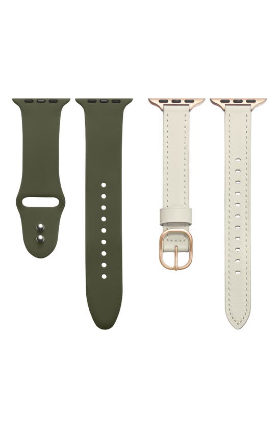 The Posh Tech Assorted 2-pack Apple Watch® Watchbands In Green