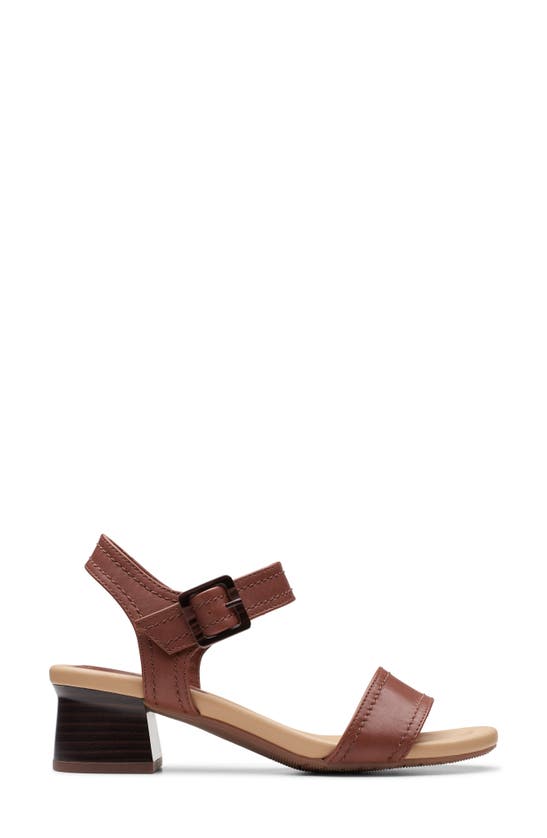 Shop Clarks ® Desirae Coast Sandal In British Tan Leather