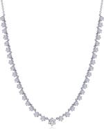 Fake diamond hot sale tennis necklace