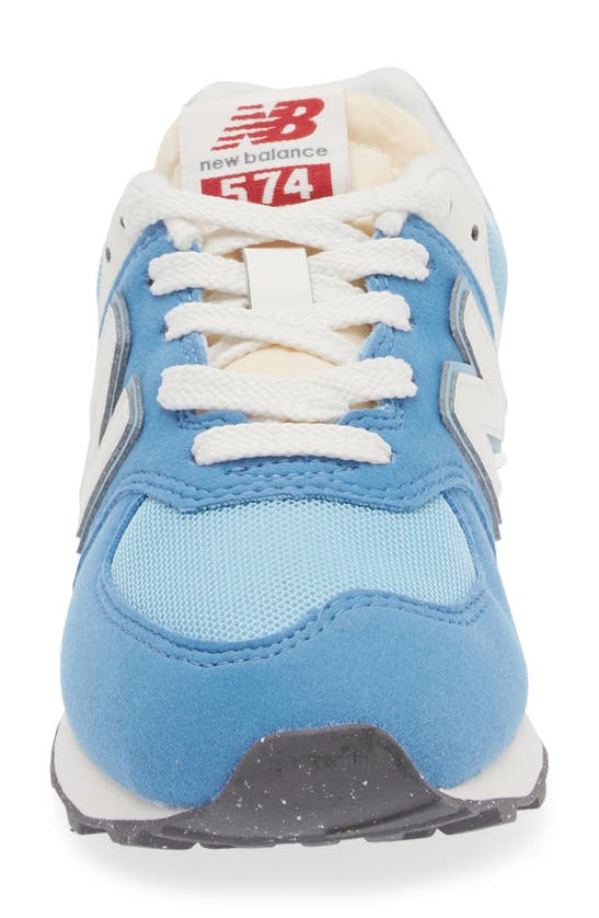 Shop New Balance Kids' 574 Sneaker In Blue/ White