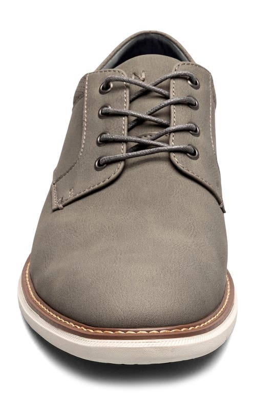 Shop Nunn Bush Chase Plain Toe Derby In Gray