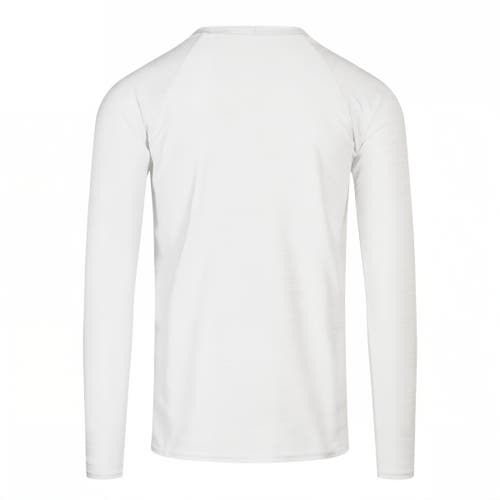 Uv Skinz Long Sleeve Crew Sun & Swim Shirt In White