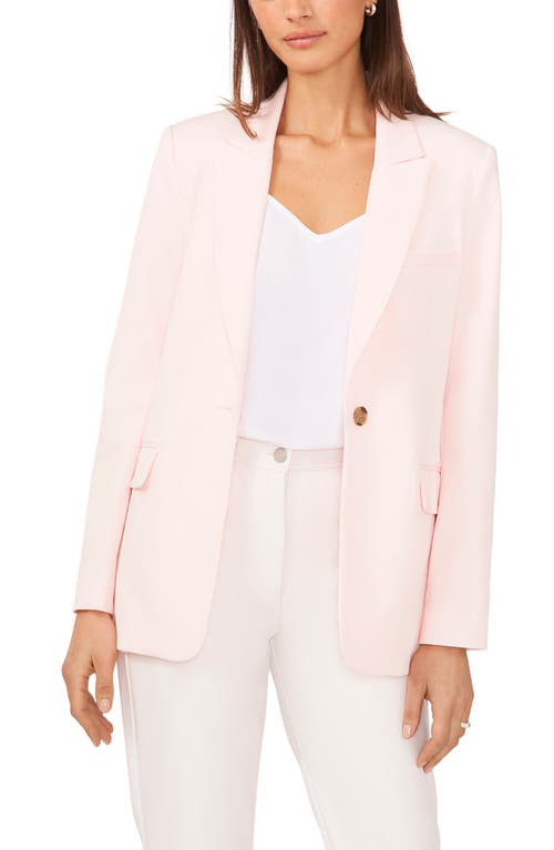 halogen(r) Single Button Relaxed Blazer in Pink Dogwood