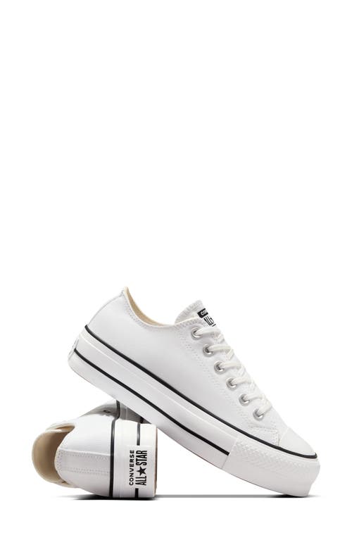 Shop Converse Chuck Taylor® All Star® Lift Low Top Sneaker In White/black/white