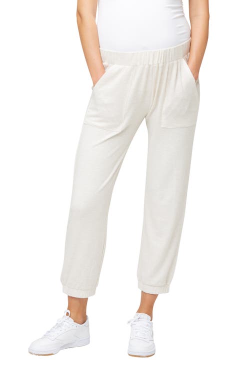 Nom Maternity 'Jenna' Maternity Pants in Oatmeal Hacci Nom Maternity 'Jenna' Maternity Pants in Oatmeal Hacci