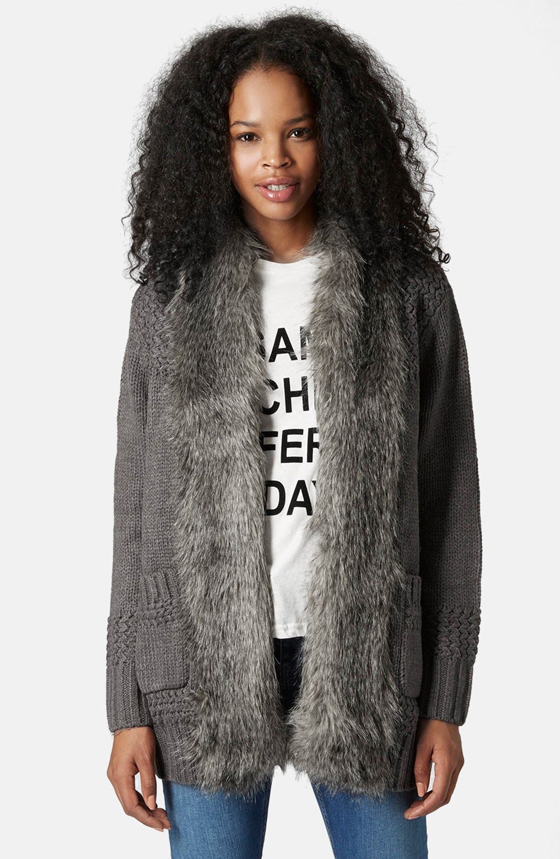 Faux Fur Cardigan Nordstrom