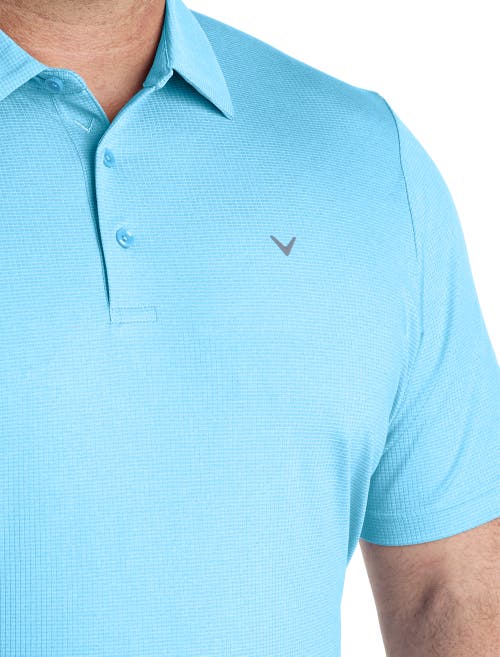 Shop Callaway Classic Jacquard Golf Polo Shirt In River Blue