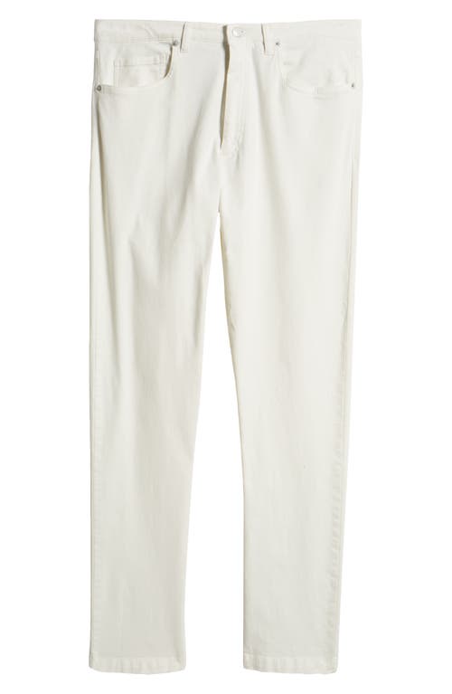 Jack Victor Stretch Cotton Five Pocket Pants In White
