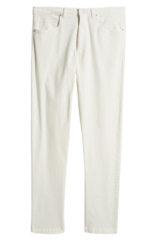 Shop Jack Victor Jackie 5-pocket Stretch Cotton Pants In White