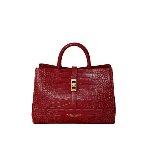 Teddy Blake Lola Croco 10" In Darkred