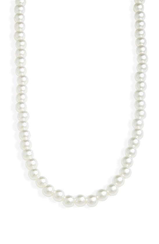 Bp. Imitation Pearl Necklace In Ivory