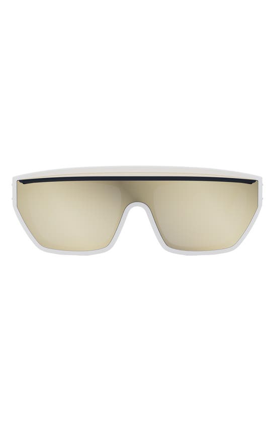 Shop Dior 'club M7u Mask Sunglasses In White/ Other / Gradient Violet