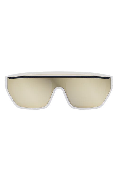 'DiorClub M7U Mask Sunglasses in White/Other /Gradient Violet 
