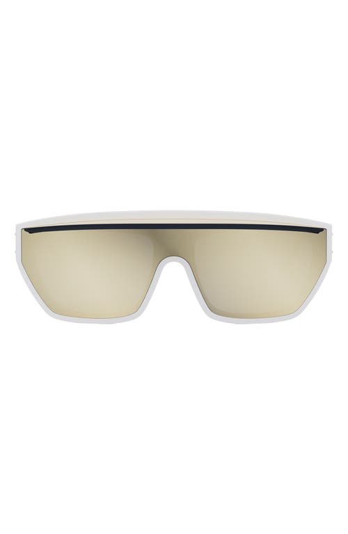 Shop Dior 'club M7u Mask Sunglasses In White/other/gradient Violet