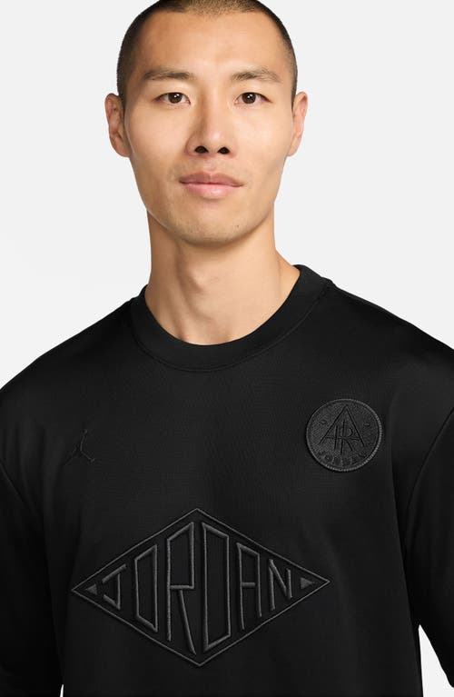 Shop Jordan Essentials Embroidered T-shirt In Black