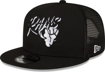 New Era Men's New Era Black Los Angeles Rams Graffiti Script 9FIFTY ...