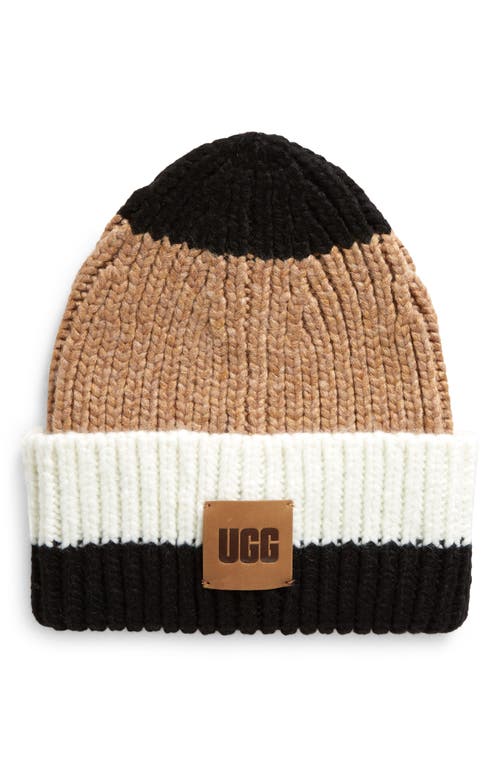 UGG(r) Chunky Ribbed Beanie in Chestnut Multi