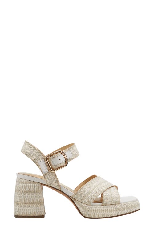 Marc Fisher Ltd Gemmie Platform Sandal In Light Natural 110