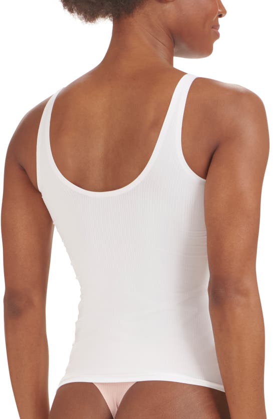 Shop Wolford Beauty Tank Top In Pearl