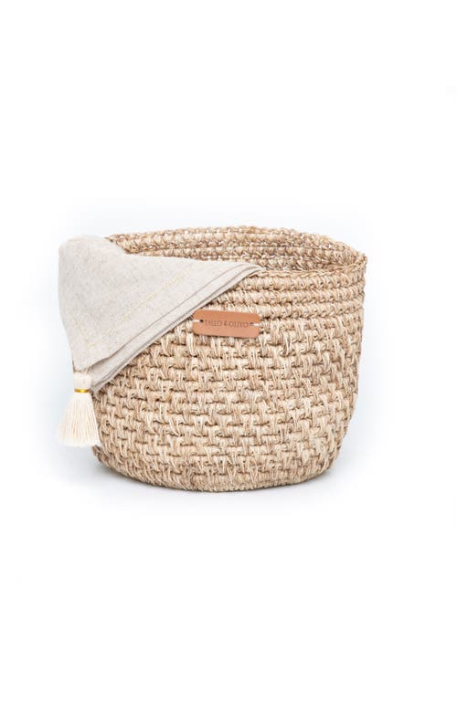 Shop Tallo De Olivo Fique Bread Basket In Natural