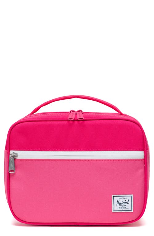 Herschel Supply Co. Kids' Pop Quiz Recycled Polyester Lunchbox in Hot Pink/Raspberry Sorbet at Nordstrom