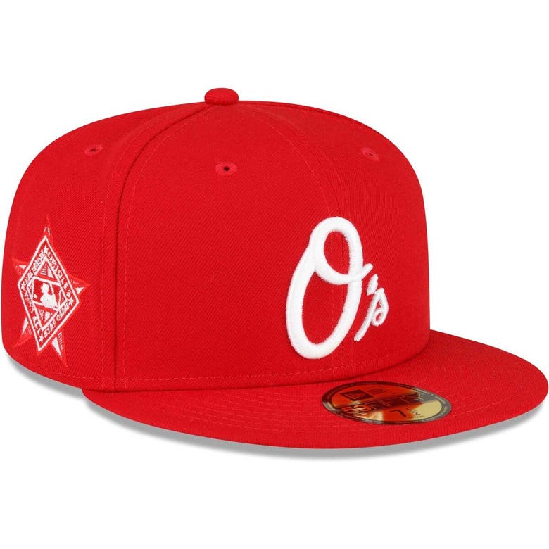 New Era Red Baltimore Orioles Sidepatch 59fifty Fitted Hat | ModeSens