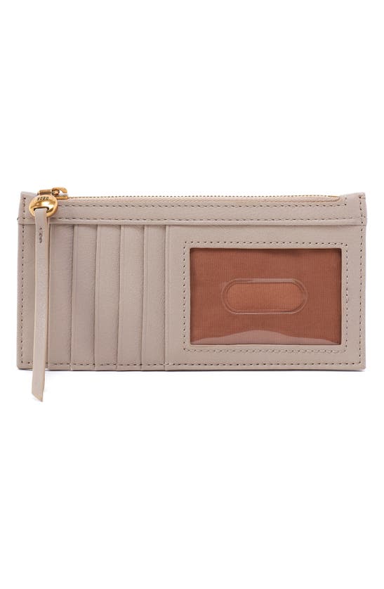 Shop Hobo Carte Leather Wallet In Taupe