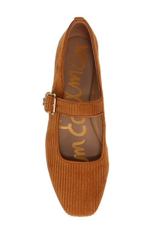 Shop Sam Edelman Michaela Mary Jane Flat In Harvest Brown