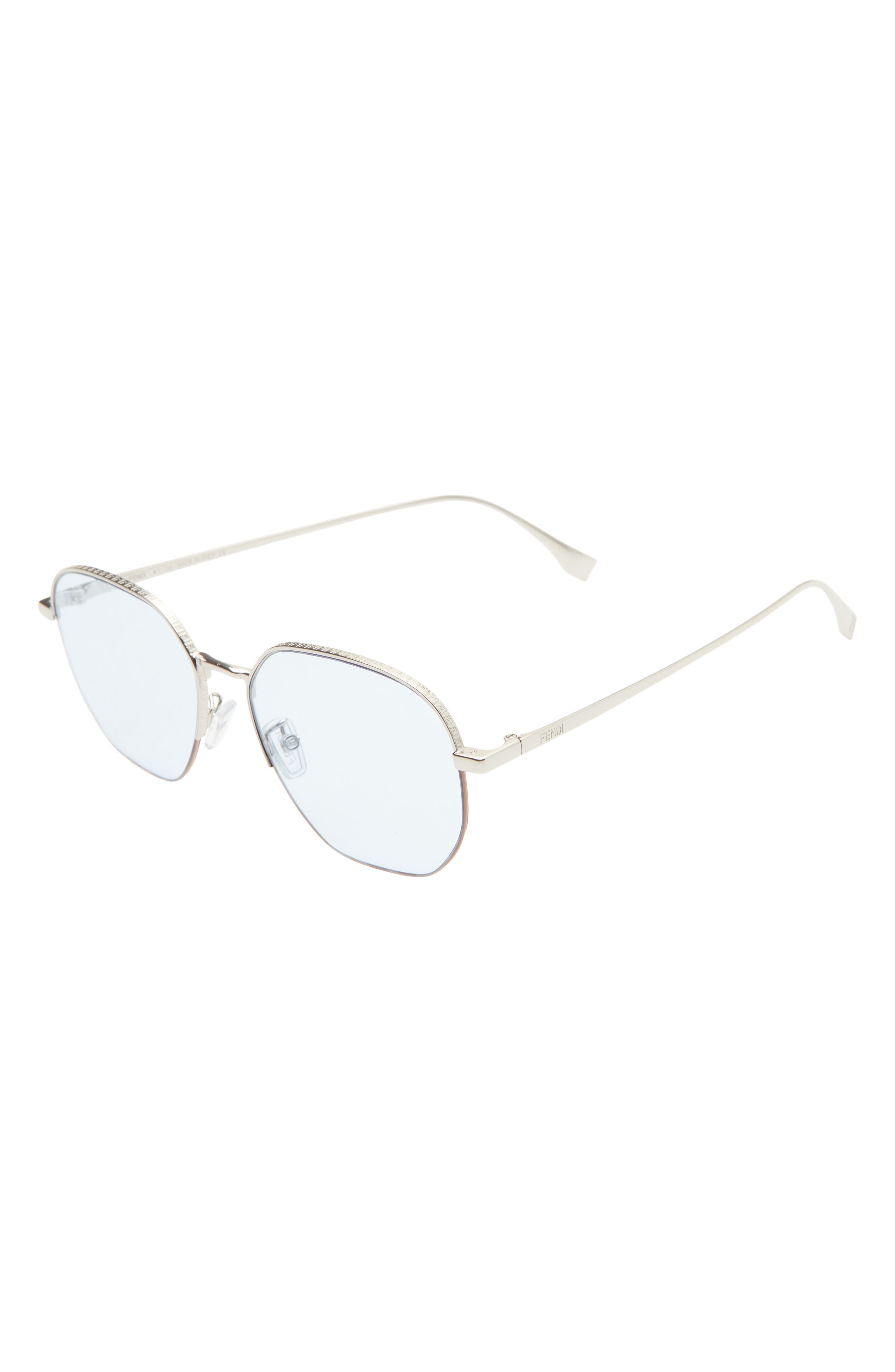 fendi 55mm round sunglasses