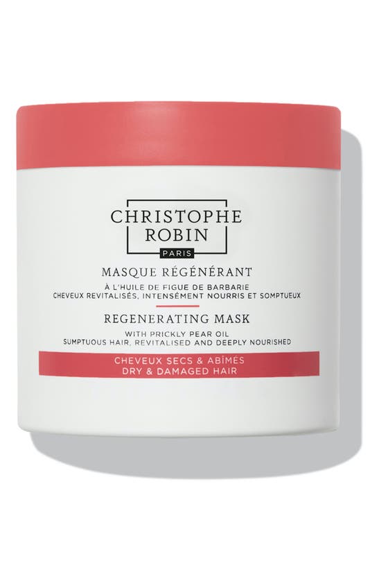 Christophe Robin Regenerating Mask With Rare Prickly Pear Seed Oil In White/ Orange