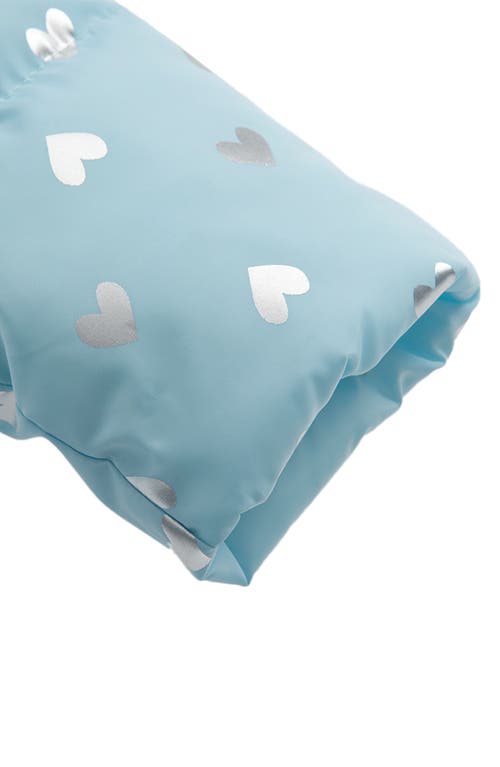 Rokka&rolla Baby Soft Fleece Lined Bunny Puffer Jacket In Sky Blue